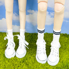 niannyyhouse 1/3 BJD Doll Canvas Sneakers High-Top Shoes (7.4cm Sole) - Main Product View | niannyyhouse