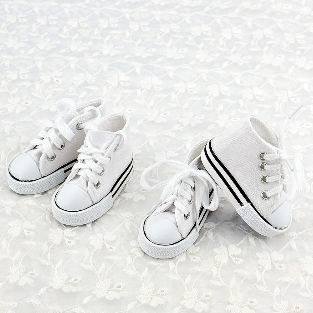 niannyyhouse 1/3 BJD Doll Canvas Sneakers High-Top Shoes (7.4cm Sole) - Detail Showcase 11 | niannyyhouse
