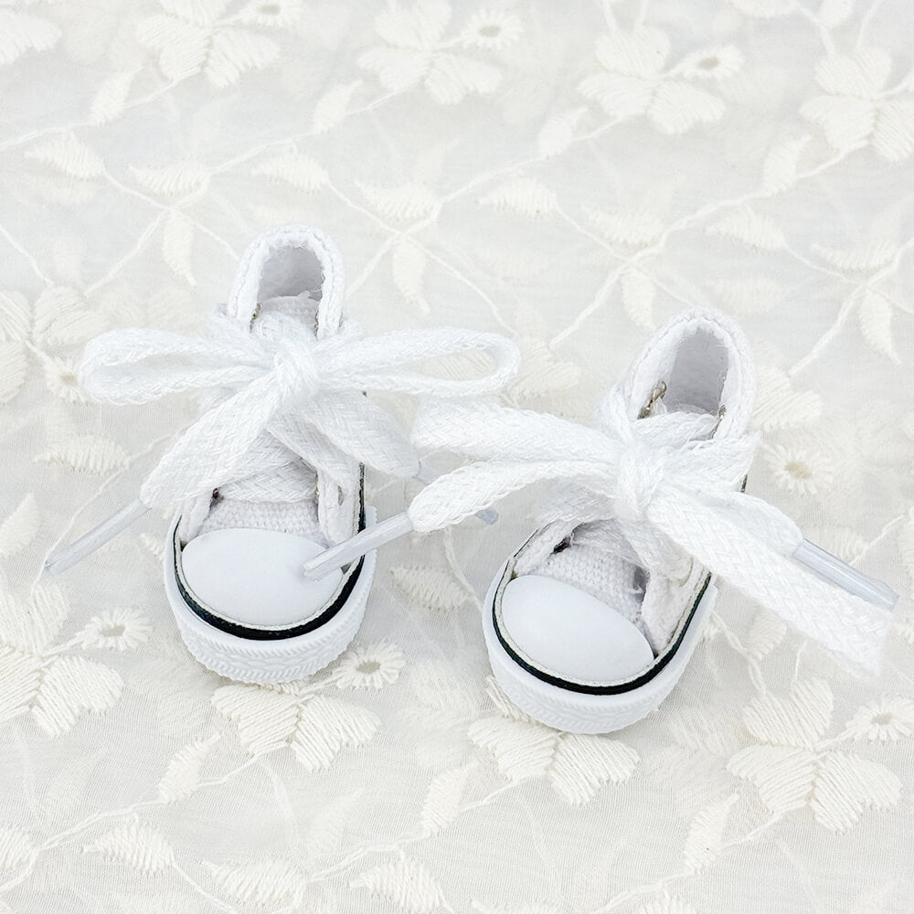 niannyyhouse OB22 OB24 1/8 BJD Doll Canvas Shoes 2-Pair Set (3.7cm Sole) - Detail Showcase 13 | niannyyhouse