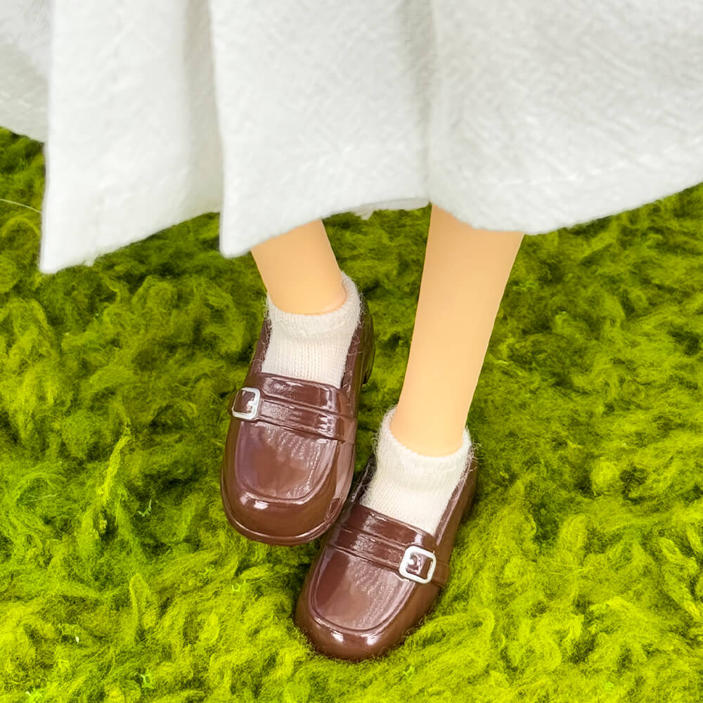 niannyyhouse Doll Uniform Shoes for OB22, OB24, 1/8 BJD, 1 Pair, Actio