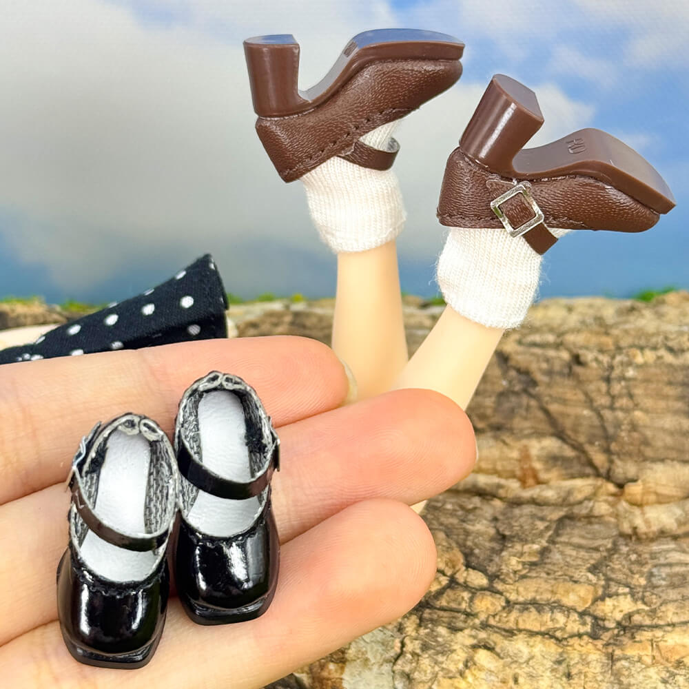 niannyyhouse Large 1/12 BJD Single-Strap High Heel Shoes (2.6cm Sole) - Detail Showcase 9 | niannyyhouse