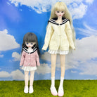 niannyyhouse 1/6 1/4 BJD Doll School Uniform Shoes (5.2cm & 6.8cm Soles) - Detail Showcase 7 | niannyyhouse