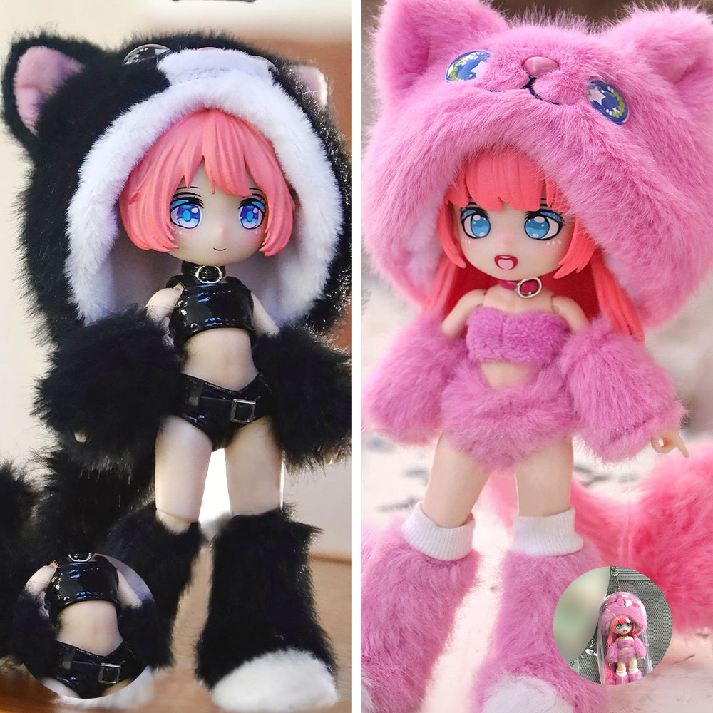 niannyyhouse BJD Blind Box Figurines, 1/12 Scale, Cat Island Wonderlan