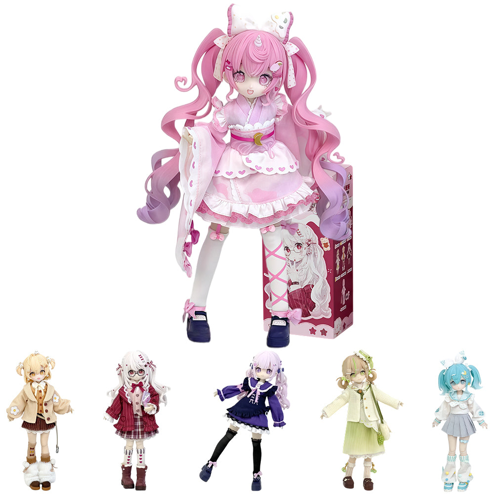 niannyyhouse 1/8 BJD Blind Box Polaris Series Action Figure, with Clot