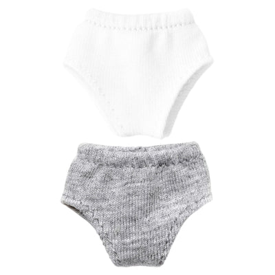 niannyyhouse OB11 1/12 BJD Doll Cotton Underwear Briefs 2-Pair Set - Detail Showcase 2 | niannyyhouse - view 2