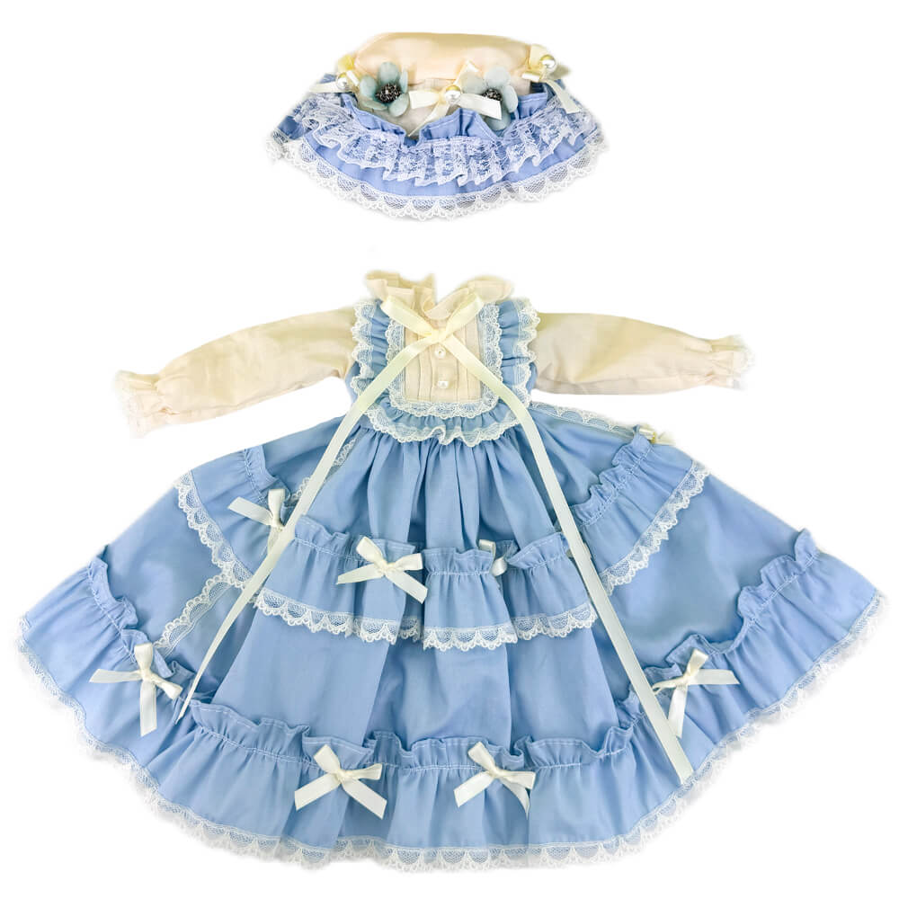 niannyyhouse BJD Doll Clothes for 1/3 1/4 1/6 Ball Jointed Dolls, Blue