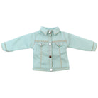 niannyyhouse 1/6 BJD Doll Denim Jacket Casual Streetwear Coat - Detail Showcase Angle 14 | niannyyhouse