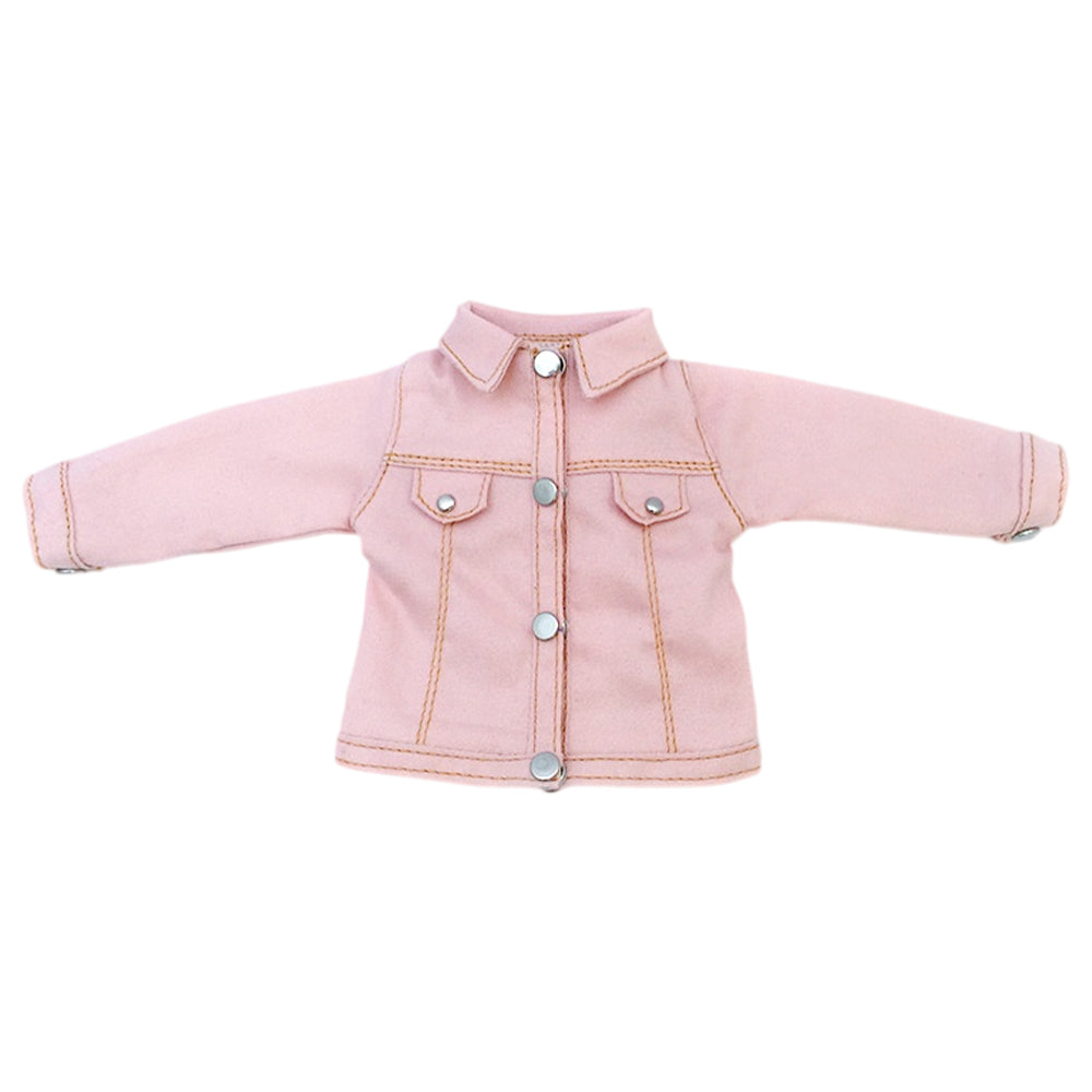 niannyyhouse 1/6 BJD Doll Denim Jacket Casual Streetwear Coat - Detail Showcase Angle 16 | niannyyhouse