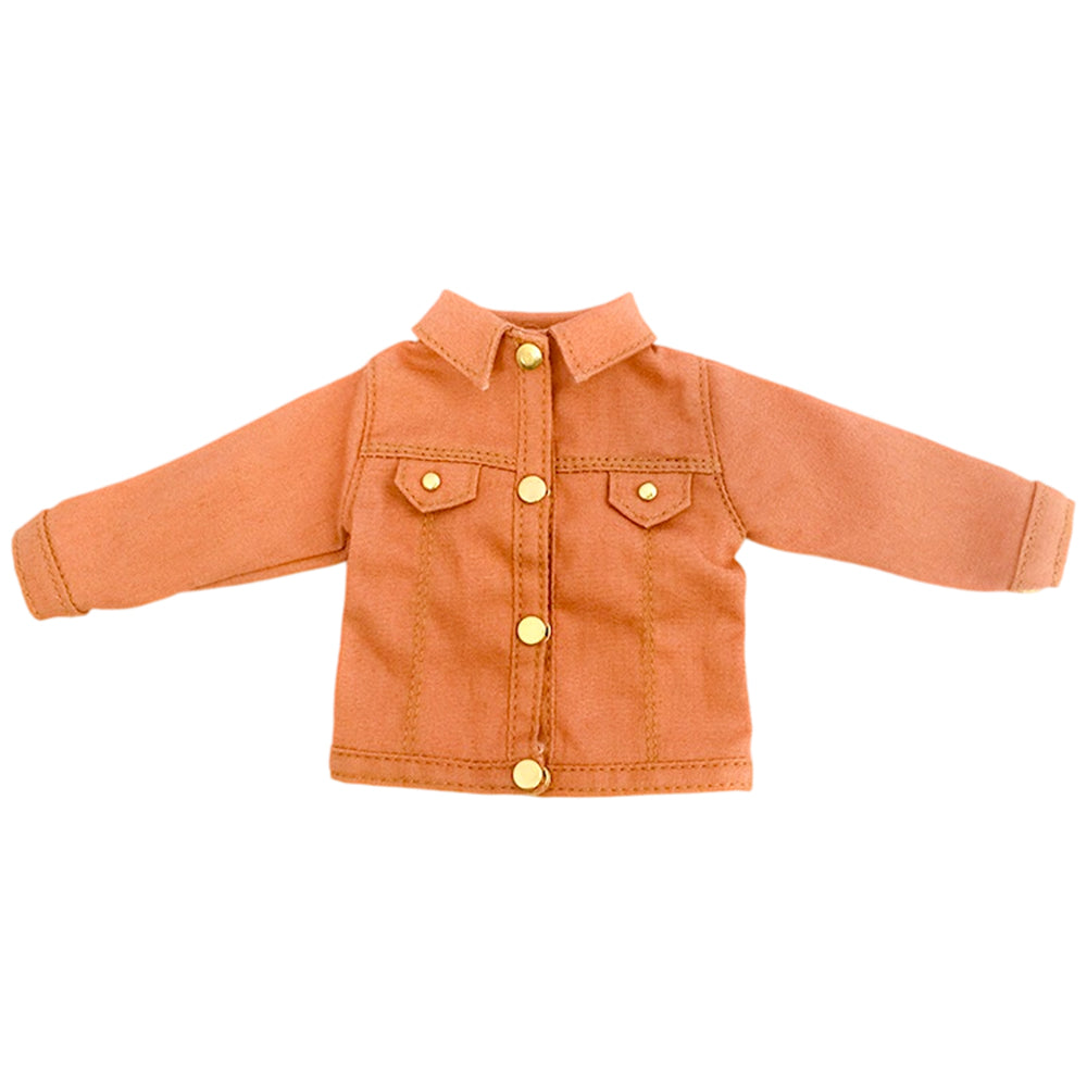 niannyyhouse 1/6 BJD Doll Denim Jacket Casual Streetwear Coat - Detail Showcase Angle 17 | niannyyhouse