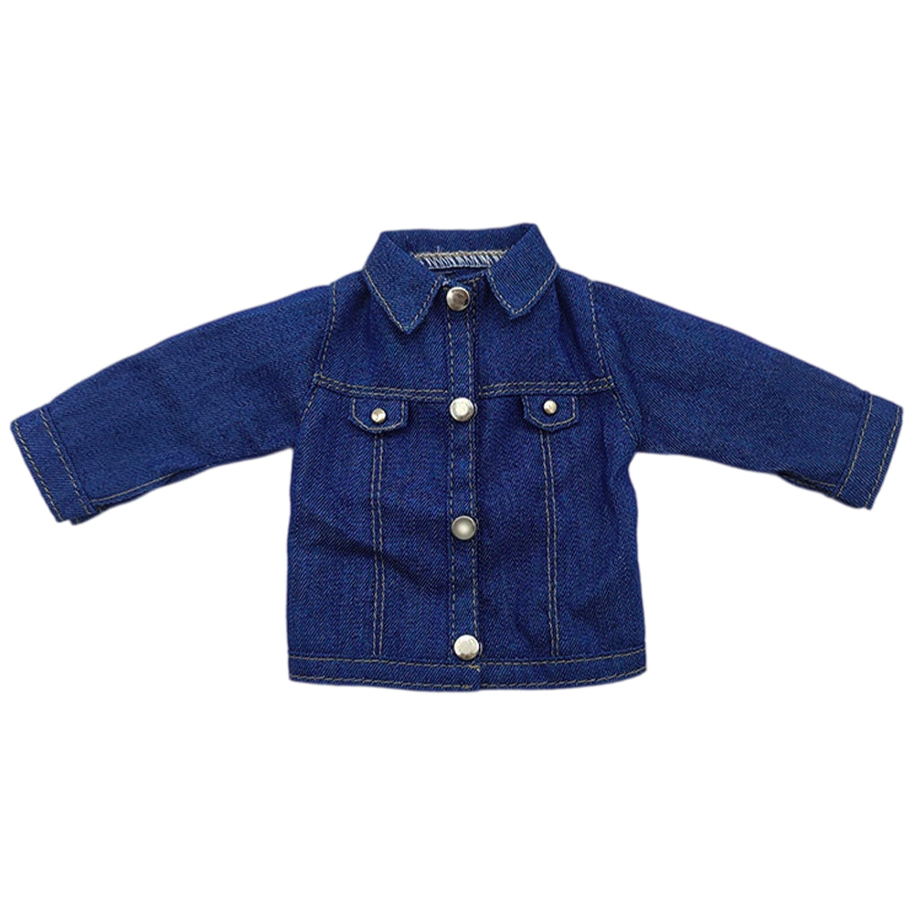 niannyyhouse 1/6 BJD Doll Denim Jacket Casual Streetwear Coat - Detail Showcase Angle 18 | niannyyhouse
