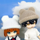 niannyyhouse 1/12 BJD Doll Bear-Ear Beanie Hat Headwear (4.3in-5.5in) - Detail Showcase 3 | niannyyhouse