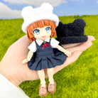 niannyyhouse 1/12 BJD Doll Bear-Ear Beanie Hat Headwear (4.3in-5.5in) - Detail Showcase 10 | niannyyhouse