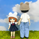 niannyyhouse 1/12 BJD Doll Bear-Ear Beanie Hat Headwear (4.3in-5.5in) - Detail Showcase 13 | niannyyhouse