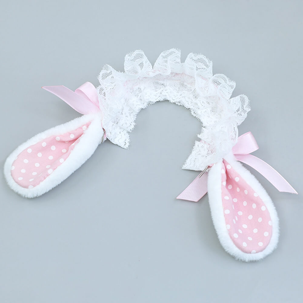 Rabbit Ear Hair Hoop for 20cm Plush Dolls | Multi-Color, Kawaii 3D Ears doll clothes for 10cm 15cm 20cm stuffed toy