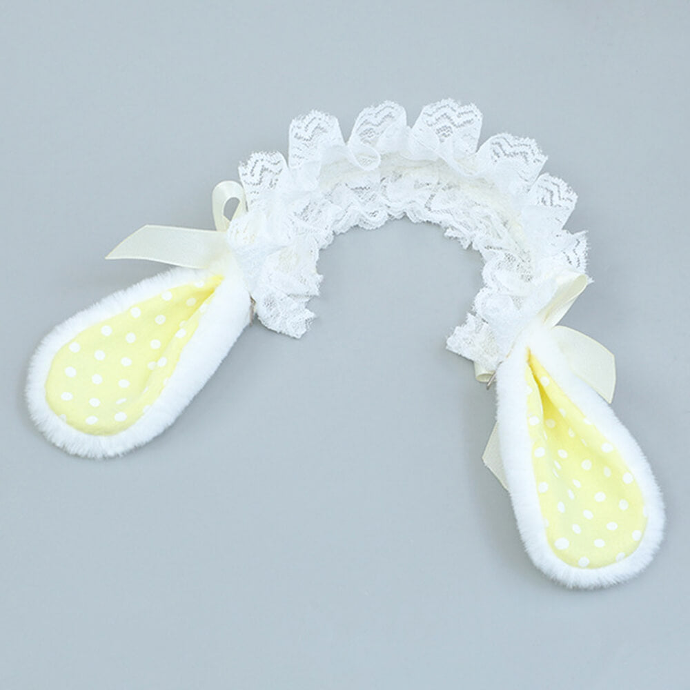 Rabbit Ear Hair Hoop for 20cm Plush Dolls | Multi-Color, Kawaii 3D Ears doll clothes for 10cm 15cm 20cm stuffed toy