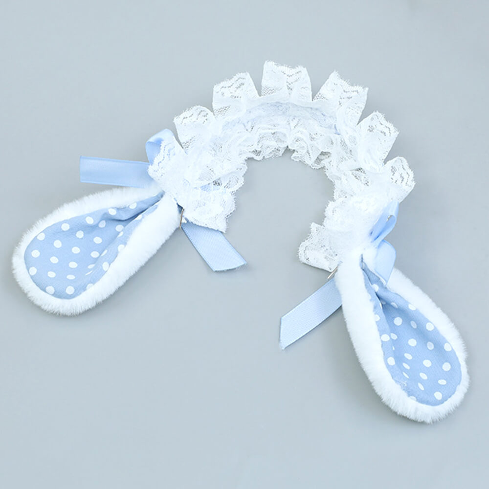 Rabbit Ear Hair Hoop for 20cm Plush Dolls | Multi-Color, Kawaii 3D Ears doll clothes for 10cm 15cm 20cm stuffed toy