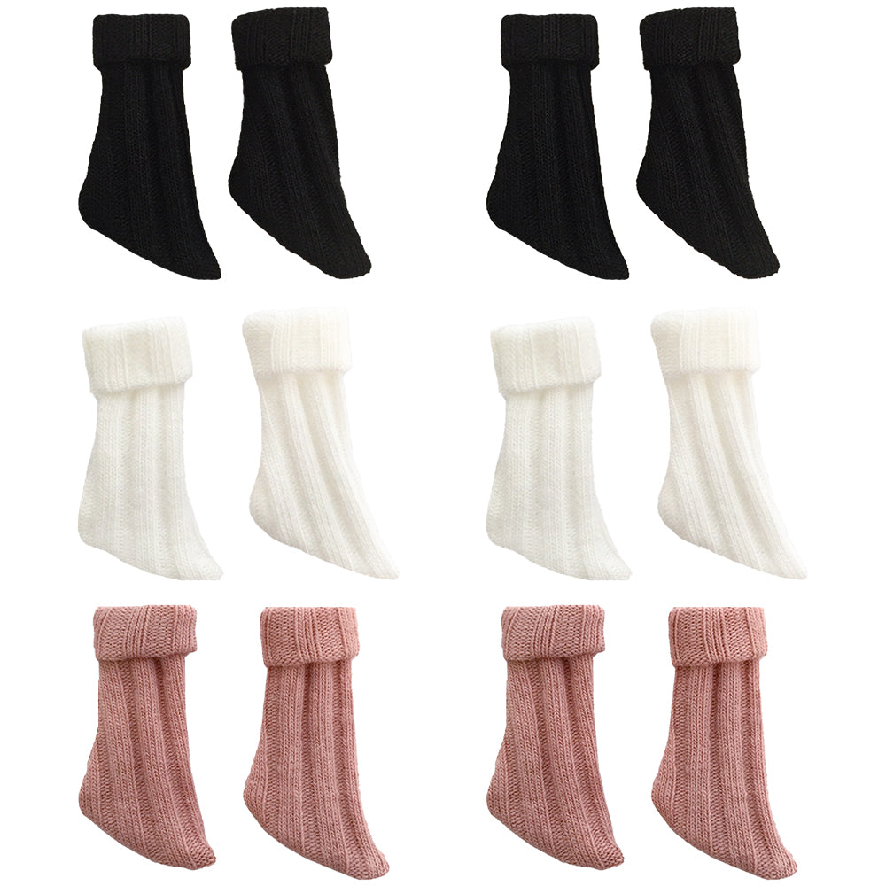 OB11 Doll Spiral Socks, 1/12 Scale Action Figure Accessories, 6 Pairs ...