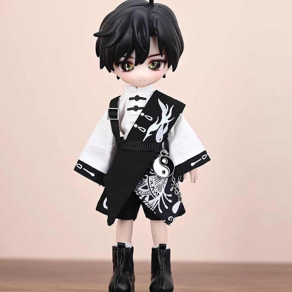 niannyyhouse OB11 Doll Clothes, Ancient Style Swordsman Set, 1/12 Scal