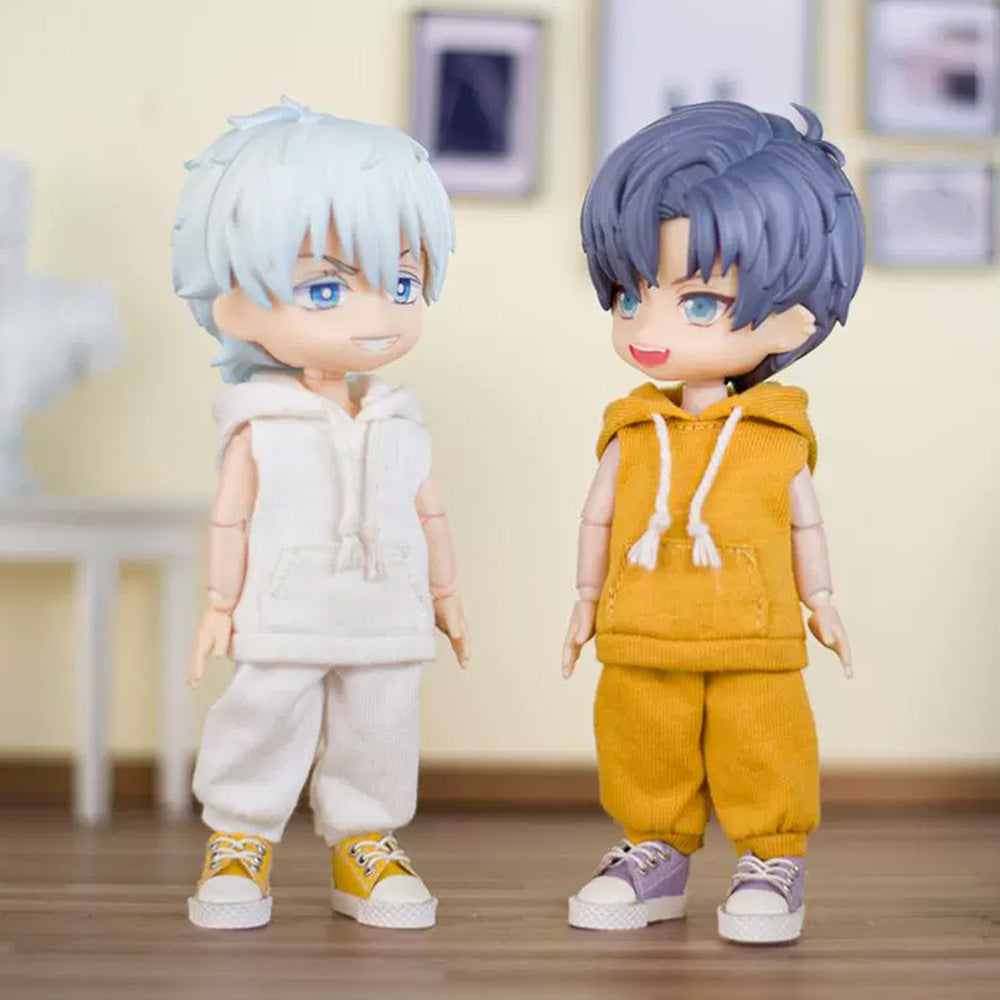OB11 Doll Clothes, Sleeveless Hoodie with Pants, 1/1 | niannyyhouse