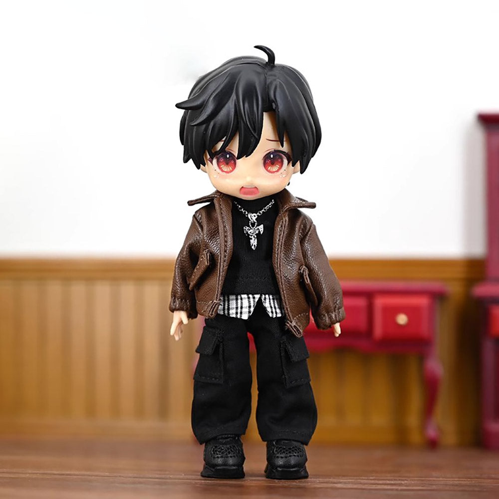 niannyyhouse OB11 Doll Clothes Jacket Set, 1/12 Scale Coat Pants Sweat
