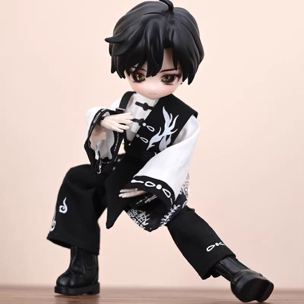 OB11 Doll Clothes, Ancient Style Swordsman Set, 1/12 Scale BJD