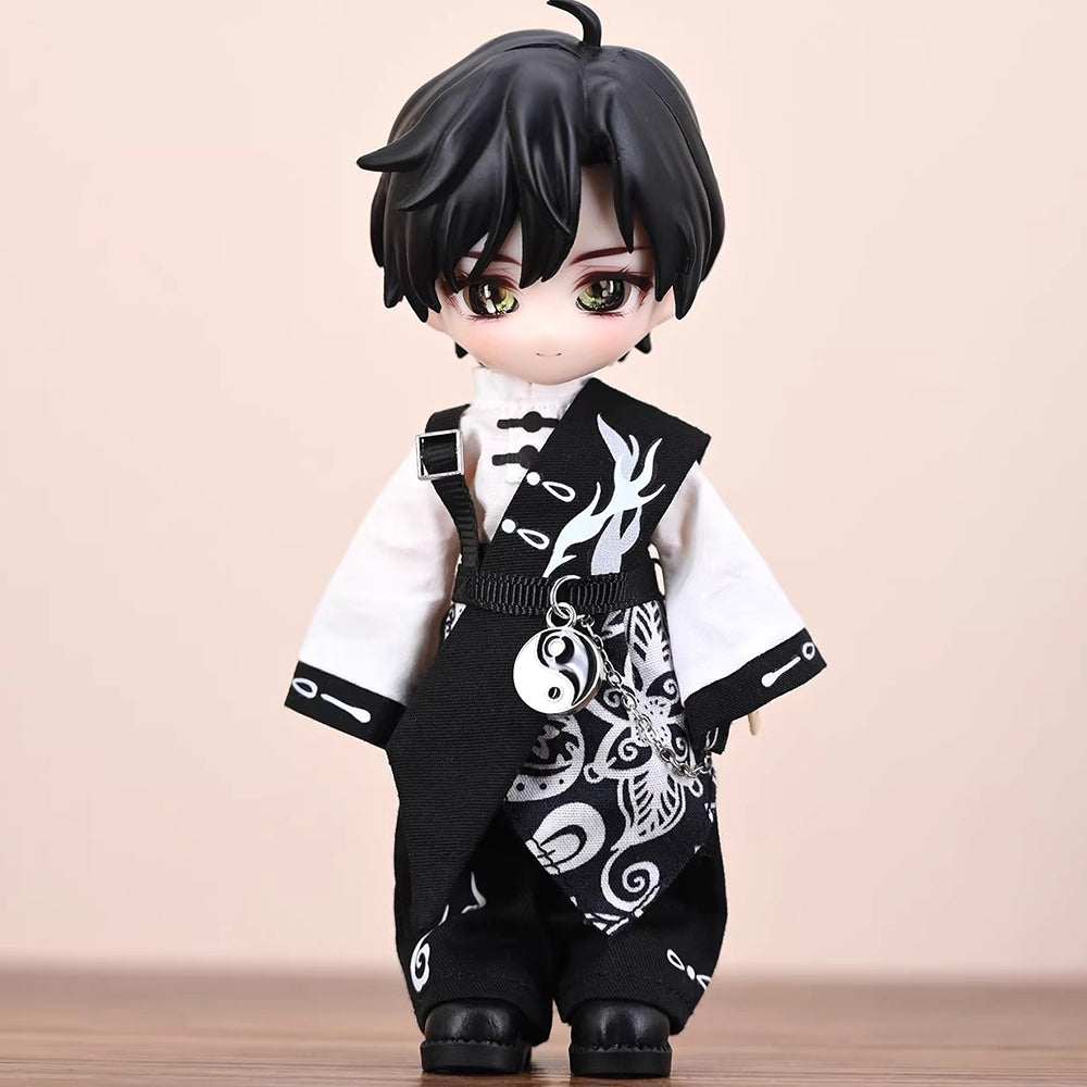 niannyyhouse OB11 Doll Clothes, Ancient Style Swordsman Set, 1/12 Scal