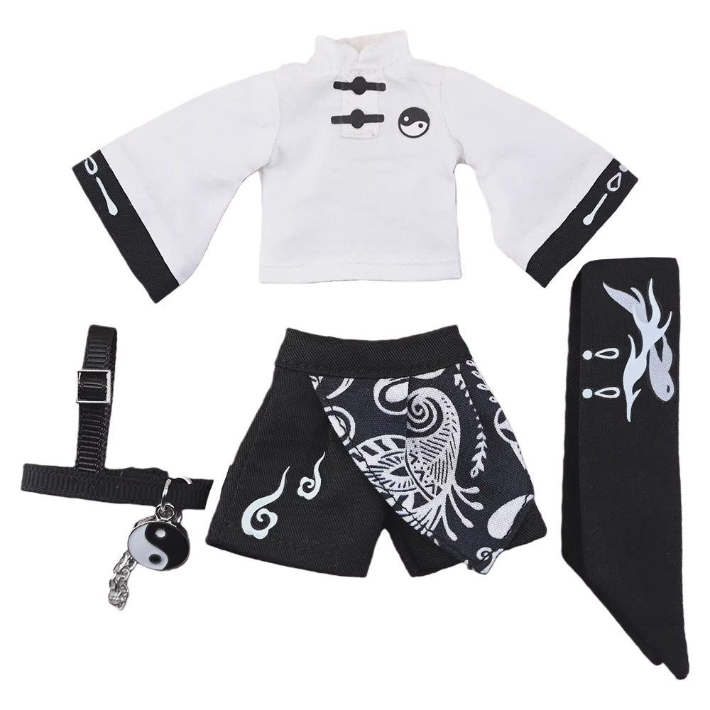 niannyyhouse OB11 Doll Clothes, Ancient Style Swordsman Set, 1/12 Scal