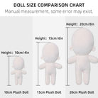 Solid Color Jeans for 10cm 15cm 20cm Plush Doll – Style A Straight / Style B Rolled Cuff | 4 Colours - Detail Image 3 of 16