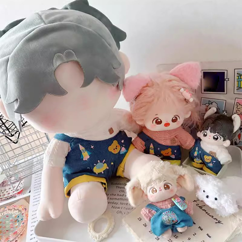 niannyyhouse 10cm~15cm 20cm 40cm Plush Doll Clothes Cartoon Pattern